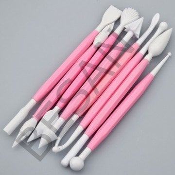 MARZİPAN İŞLEME SETİ 8 PARÇA PEMBE