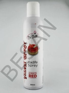 KIRMIZI SPREY KADİFE BOYA 250ML DR.GUSTO