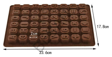 KÜP HARF VE RAKAM ÇİKOLATA KALIBI