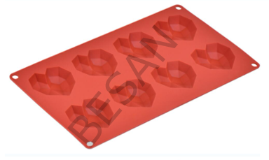 SİLİKON ELMAS KALP 8Lİ