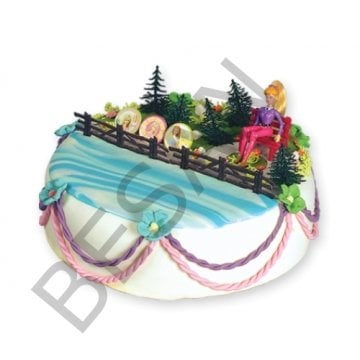 BARBIE YENİ PASTA SÜSÜ OYUNCAK SET