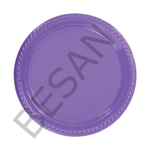 PLASTİK TABAK MOR 25 ADET 23cm.
