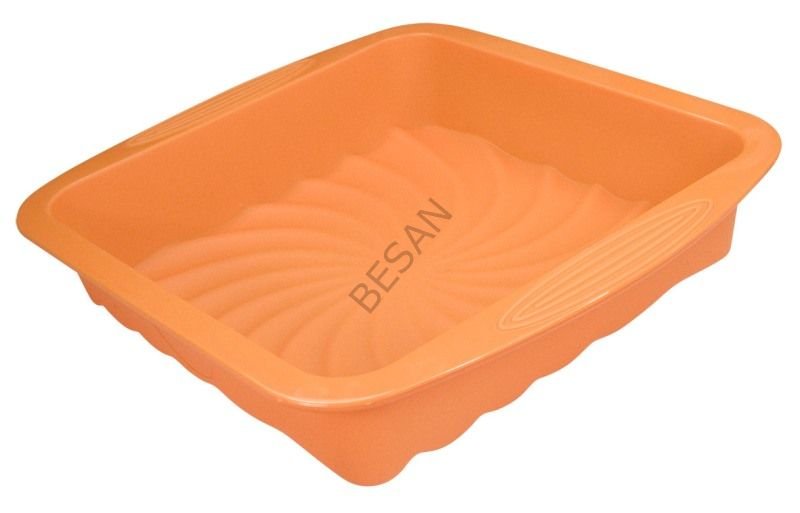 SQUARE PAN-KARE SİLİKON KALIP TURUNCU
