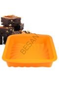 SQUARE PAN-KARE SİLİKON KALIP TURUNCU
