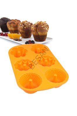 SİLİKON FLUTE PAN TURUNCU