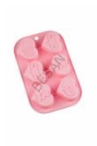 KALPLİ SİLİKON MUFFIN KALIBI 6'LI PEMBE