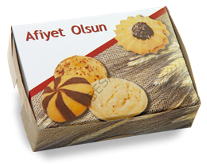 KARTON KURU PASTA KUTUSU 500 GR RESİMLİ