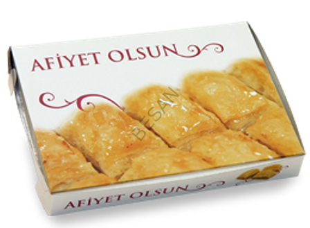 KARTON BAKLAVA KUTUSU 500 GR RESİMLİ