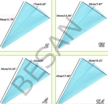SİLİKON KREMA TORBASI 35cm.