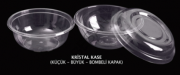 KRİSTAL KASE 130CC KÜÇÜK- KAPAKLI  - 25 ADET
