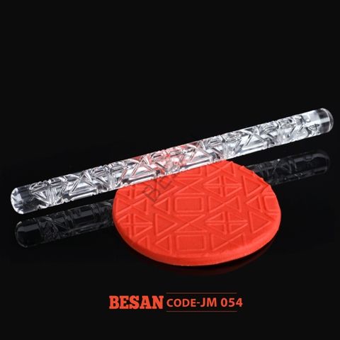 AKRİLİK DESENLİ MERDANE 16CM UZUNLUK - 12MM ÇAP
