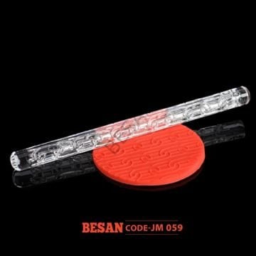 AKRİLİK DESENLİ MERDANE 16CM UZUNLUK - 12MM ÇAP