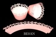 CUPCAKE KENAR DANTELİ - BIRTHDAY PEMBE