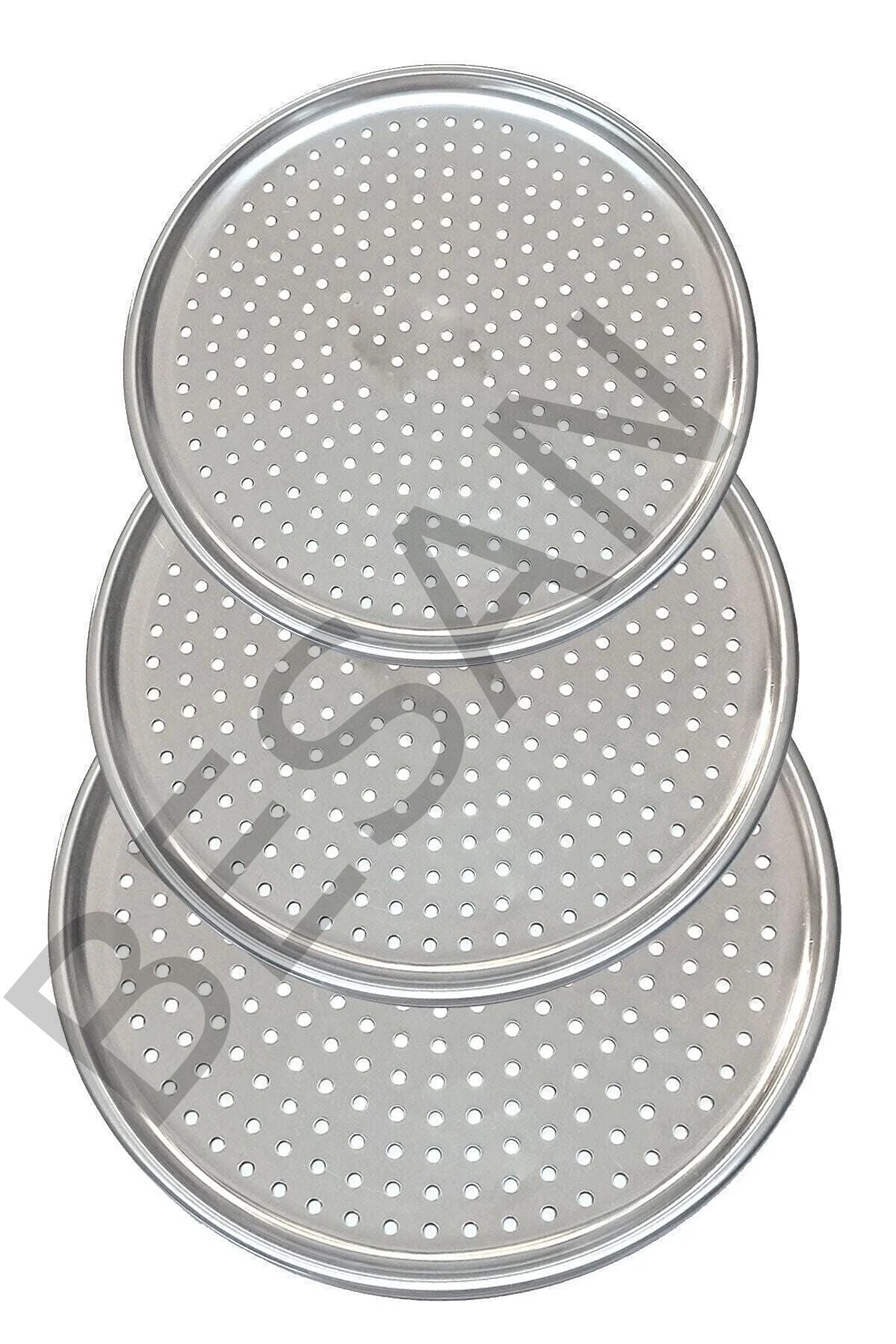 PASLANMAZ ÇELİK PİZZA TEPSİSİ  32CM