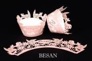 CUPCAKE KENAR DANTELİ - IT'S A GIRL PEMBE