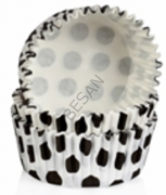 PET KAPSÜL F116 - BEYAZ SİYAH PUANTİYE  100 ADET