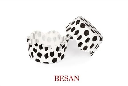 PET KAPSÜL F142 - BEYAZ SİYAH PUANTİYE  100 ADET