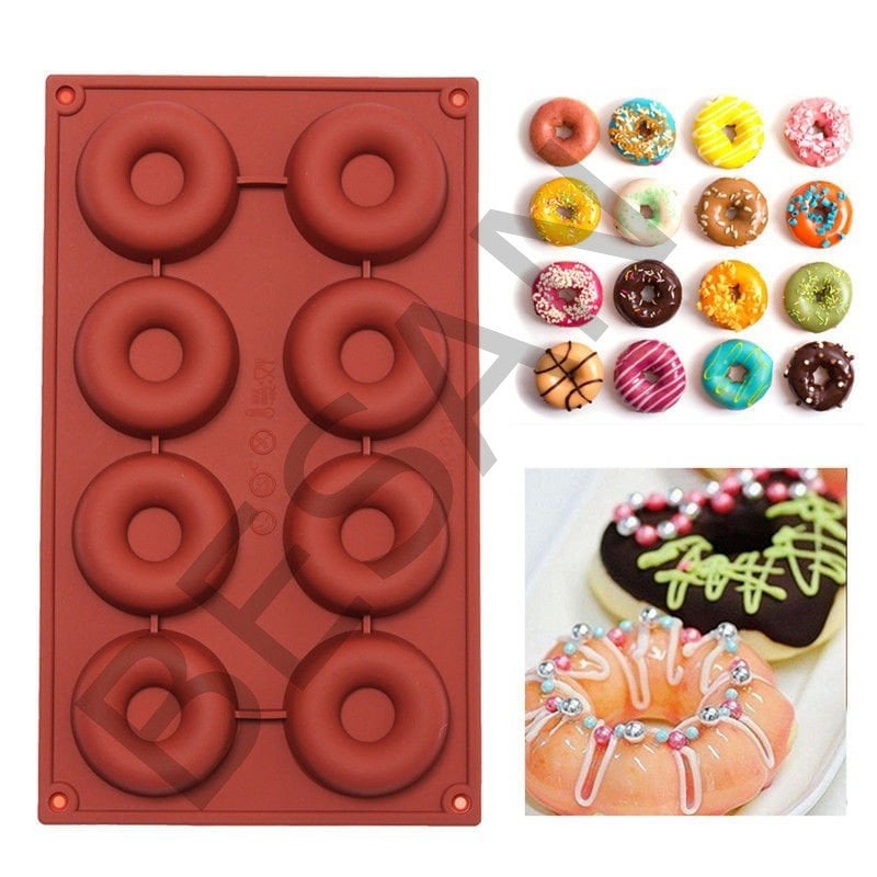 DONUT SİLİKON KALIBI 8'Lİ