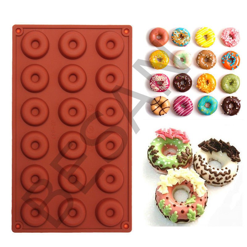 DONUT SİLİKON KALIBI 18'Lİ