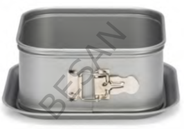PATİSSE SILVER TOP TABANLI KARE DERİN KELEPÇELİ KALIP 18cm.