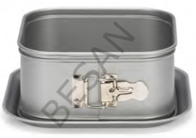 PATİSSE SILVER TOP TABANLI KARE DERİN KELEPÇELİ KALIP 16cm.