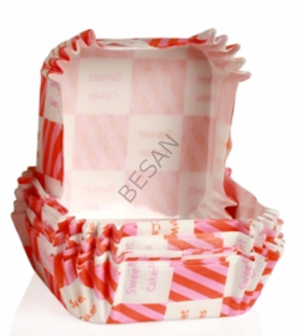 PET KAPSÜL 80*80 MM - PEMBE SWEET CAKES (KARE)