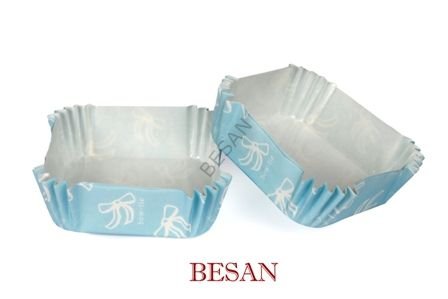 PET KAPSÜL 80*80 MM - MAVİ FİYONK (KARE)