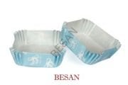PET KAPSÜL 80*80 MM - MAVİ FİYONK (KARE)
