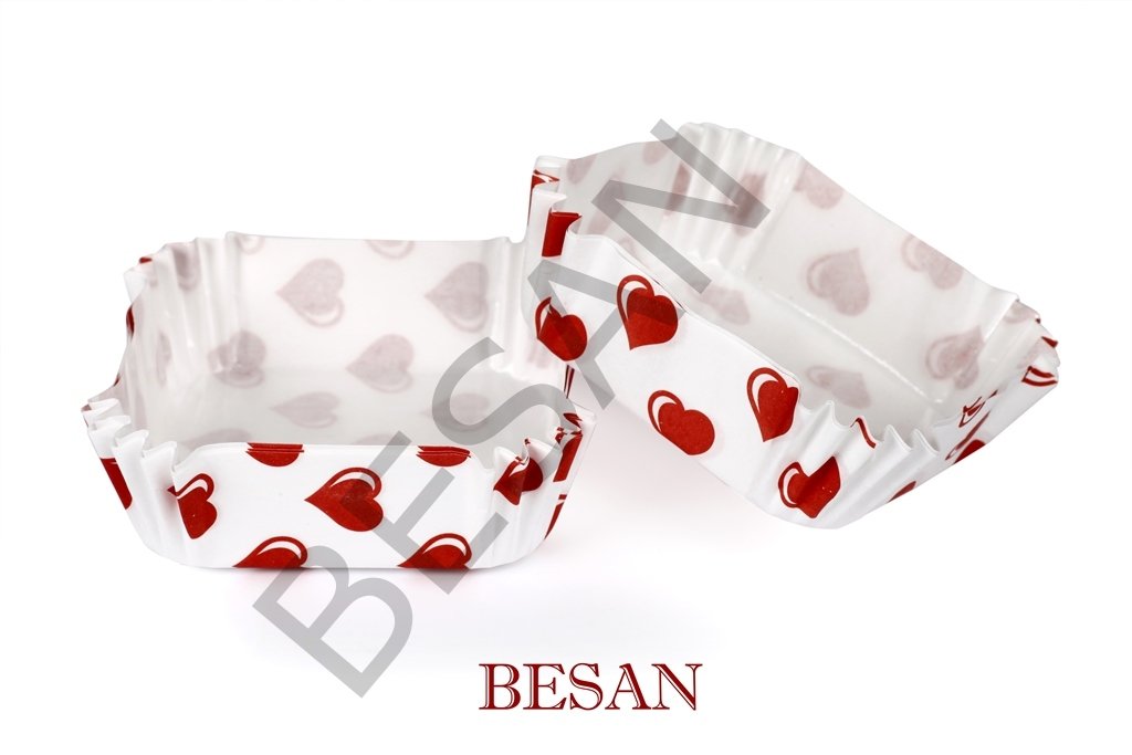 PET KAPSÜL 80*80 MM - KALP (KARE)