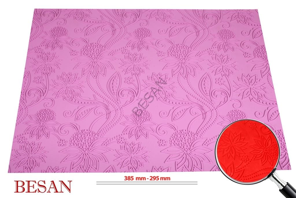 SİLİKON MAT - SİLPAT SARMAŞIK DESEN BÜYÜK 38*58 CM