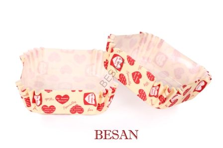 PET KAPSÜL 80*80 MM  SWEET HEART (KARE)