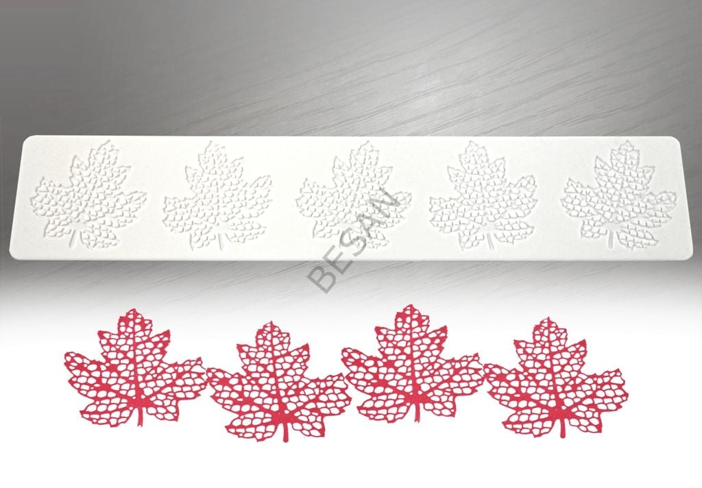 SİLİKON DANTEL KALIP ASMA YAPRAĞI DESEN