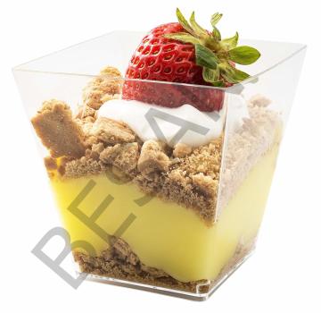 PİRAMİT KÜBİK KAP 20Lİ - ORTA BOY - 120CC