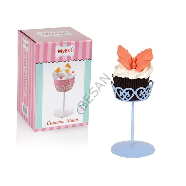 METAL CUPCAKE STANDI MAVİ
