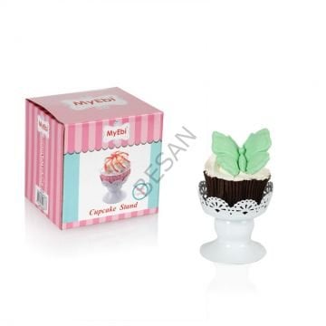 METAL CUPCAKE STANDI BEYAZ