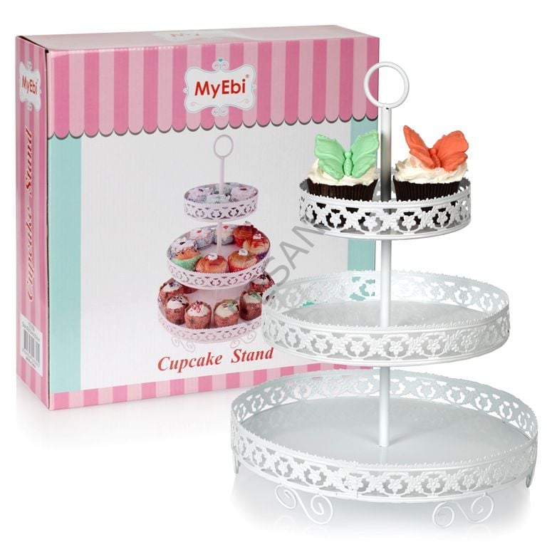 METAL CUPCAKE STANDI 3 KATLI