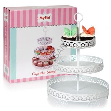 METAL CUPCAKE STANDI 3 KATLI