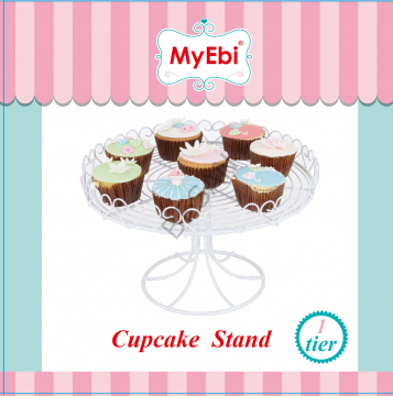 METAL CUPCAKE STANDI BEYAZ