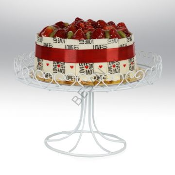 METAL CUPCAKE STANDI BEYAZ