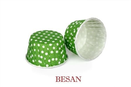 ÖZEL PET KAPSÜL 50*39mm 50 ADET YEŞİL PUANTİYE