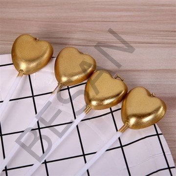 KALP ÇUBUK MUM ALTIN 4'LÜ SET