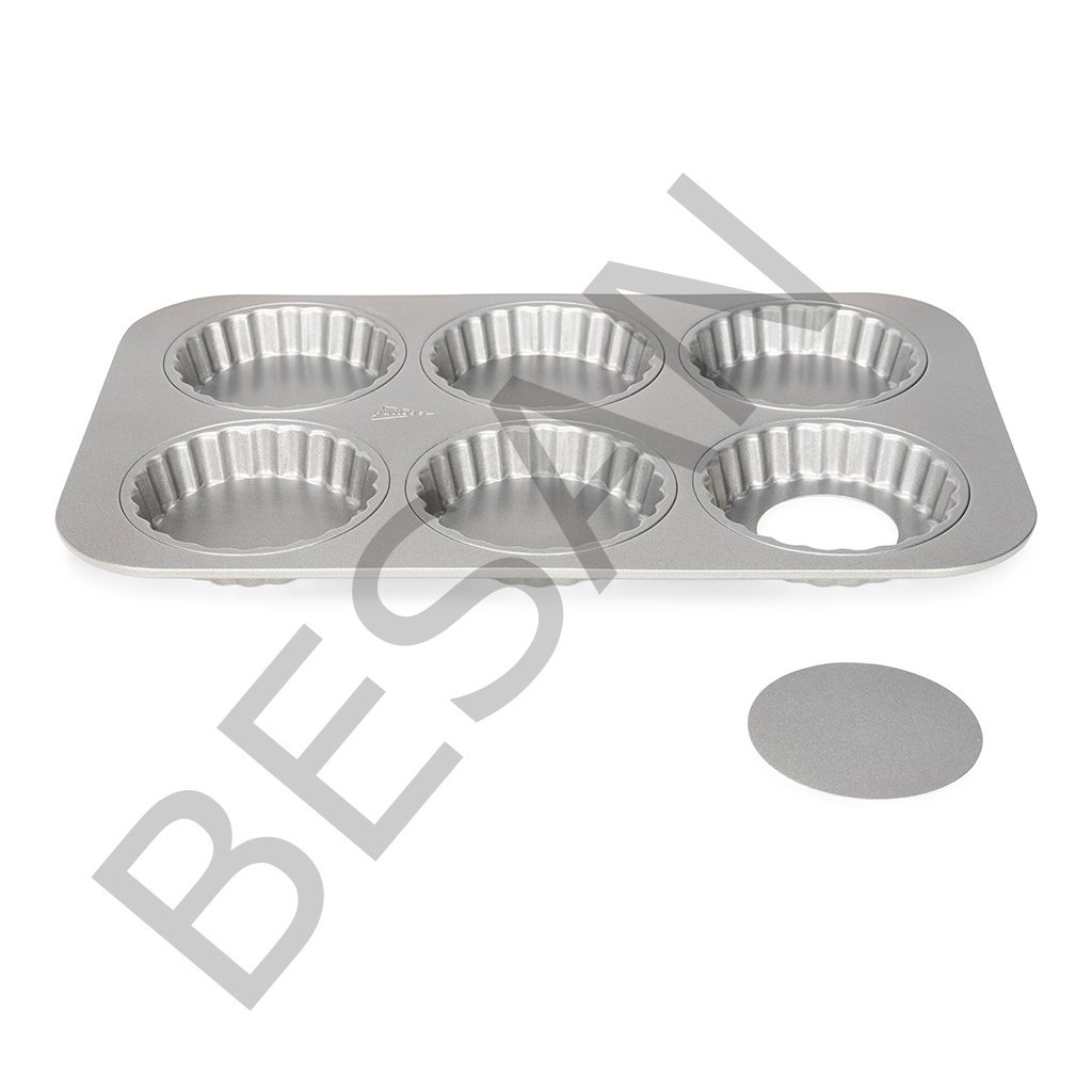 PROFI 6'LI TABANI ÇIKAN TART KALIP /10 CM ÇAP