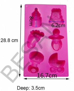 BEBEK TEMA SİLİKON KALIP ( KEK-SABUN-TAŞ İÇİN)