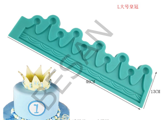 SİLİKON KALIP TAÇ BORDÜR - BEYAZ RENK