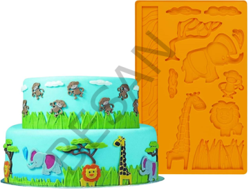 SAFARİ HAYVANLAR SİLİKON KALIP