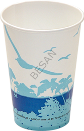 KARTON BARDAK 12oz HAWAI DESEN  100 ADET