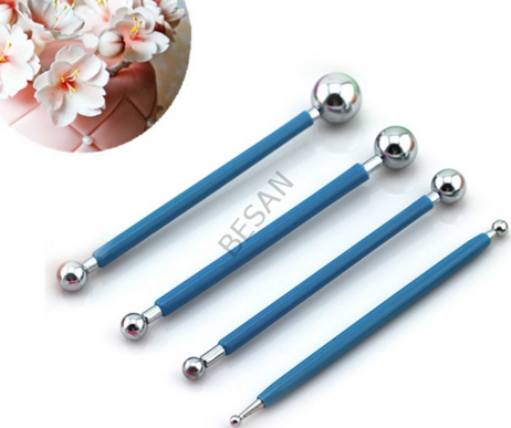 MARZİPAN SET METAL TOP UÇLU 4 PARÇA