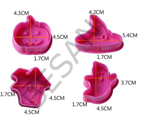 HALLOWEEN CADILAR BAYRAMI BASMALI KOPAT SET 4 PARÇA
