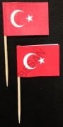 TÜRK BAYRAĞI DEKORATİF KÜRDAN - 10 ADET