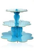 MYEBI KARTON CUPCAKE STANDI MAVİ PUANTİYE